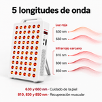 Panel Plano de Luz Roja e Infrarroja— 5 Longitudes de Onda