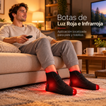 Botas de Terapia de Luz Roja e Infrarroja para Pies