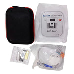 contenido del paquete de analizador con oximetro