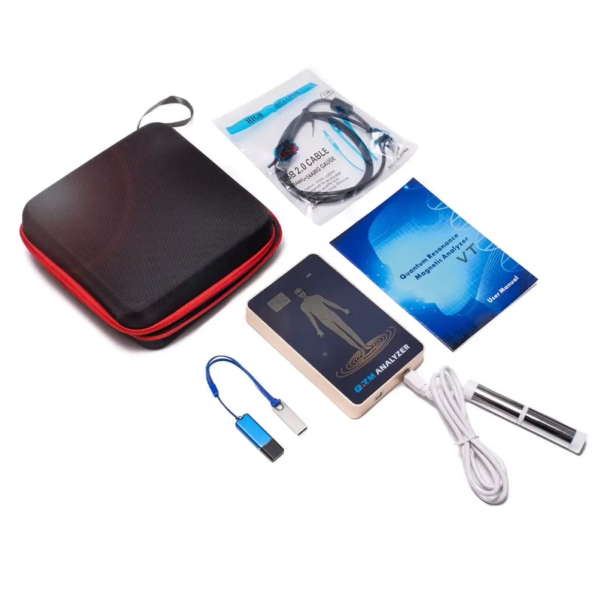 contenido del paquete de analizador cuantico qrm