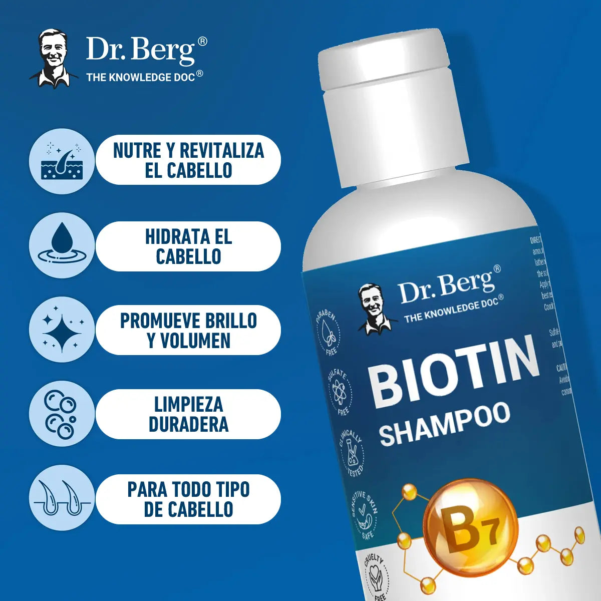 beneficios del shampoo de biotina de dr berg