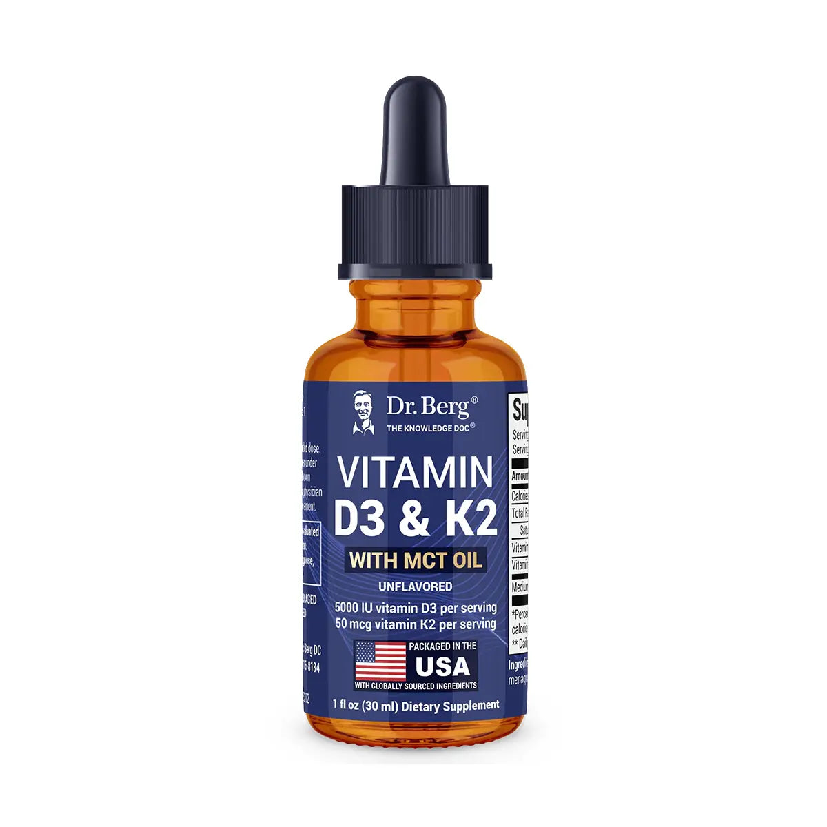 vitamina d3 y k2 con aceite mct sin sabor