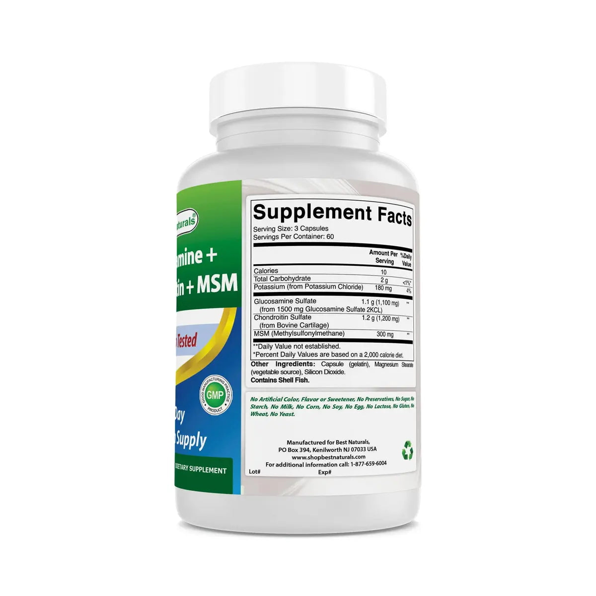 glucosamina condroitina msm composicion