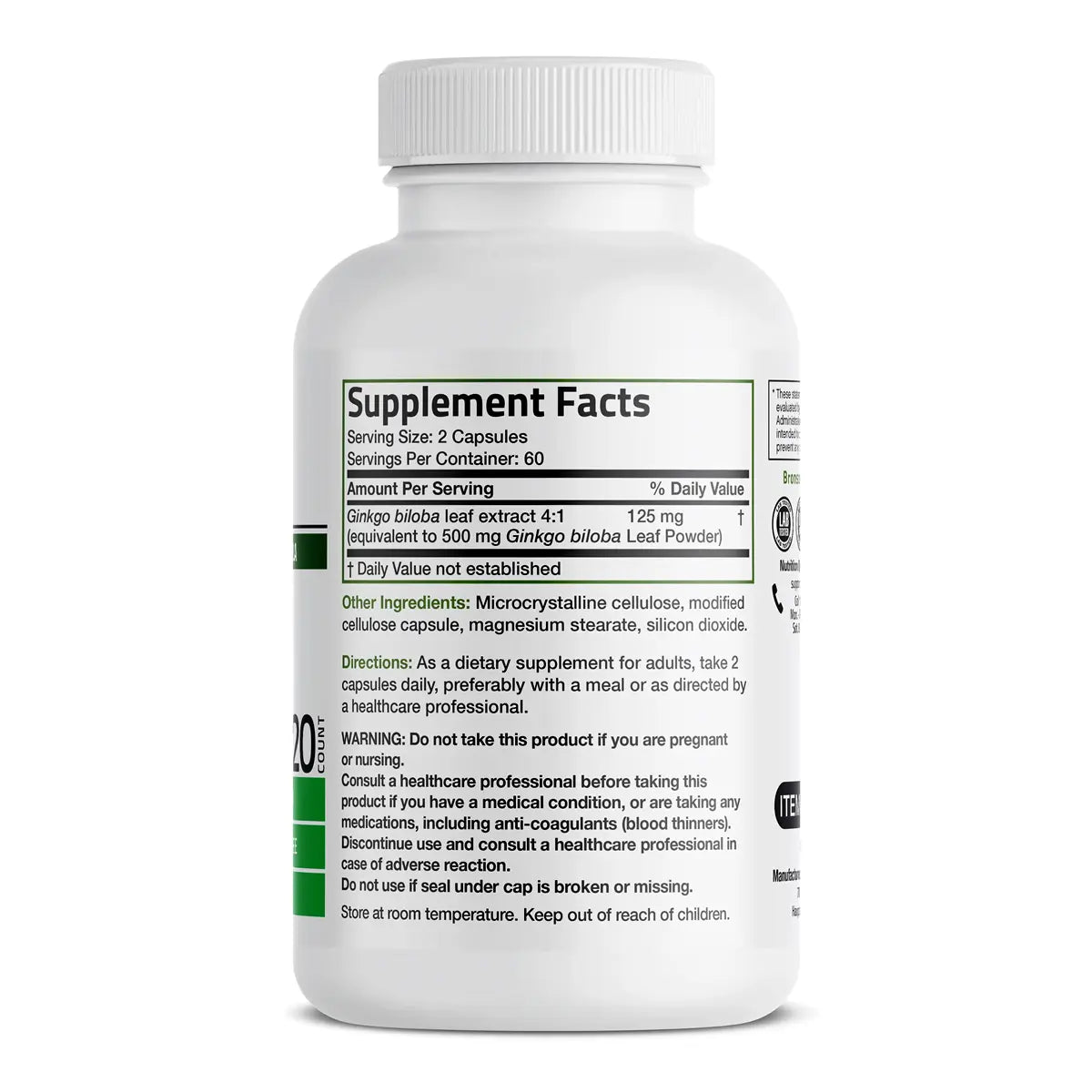 ginkgo biloba composicion