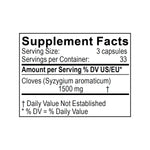 clavos informacion nutricional