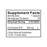 co-enzima q10 informacion nutricional