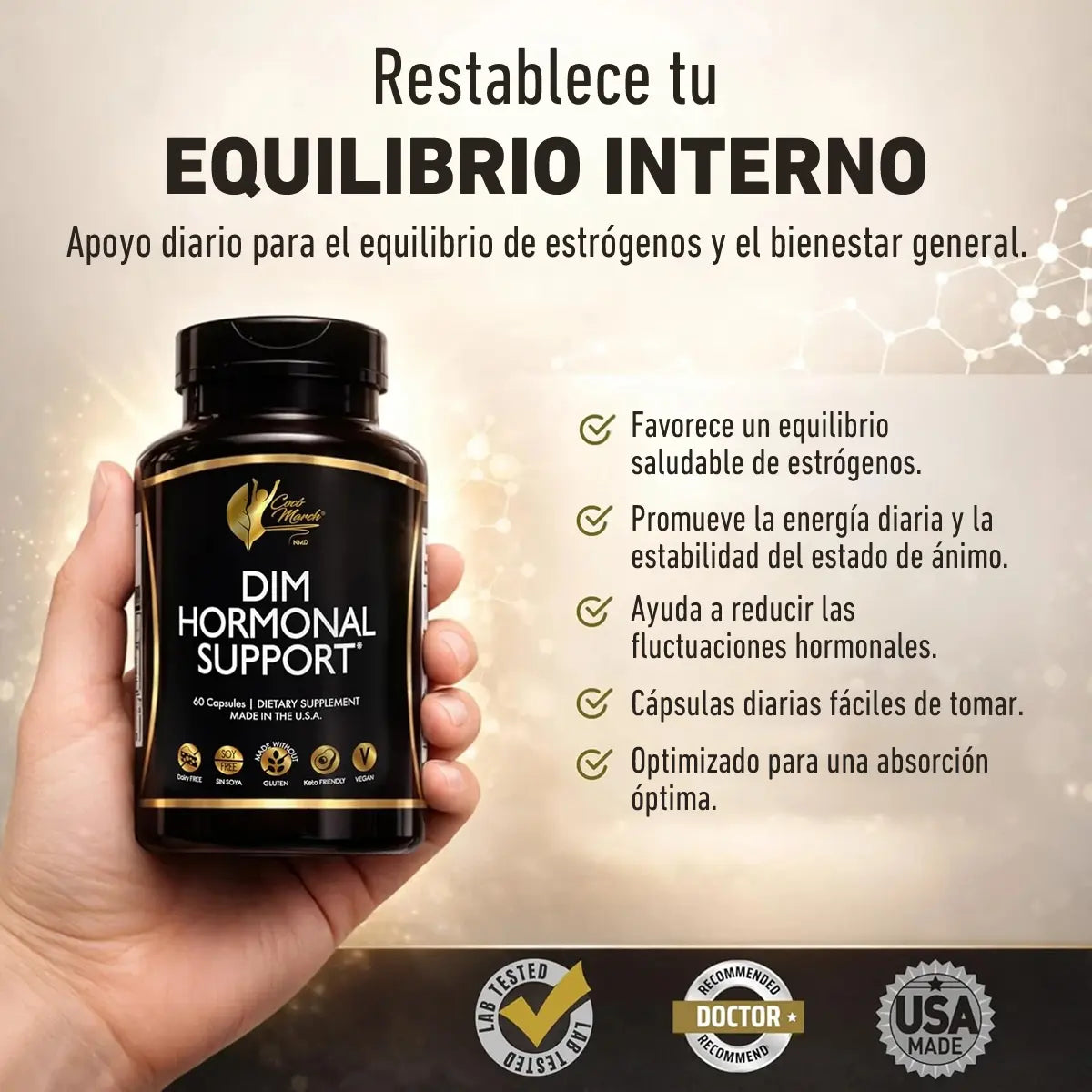 beneficios de dim hormonal support