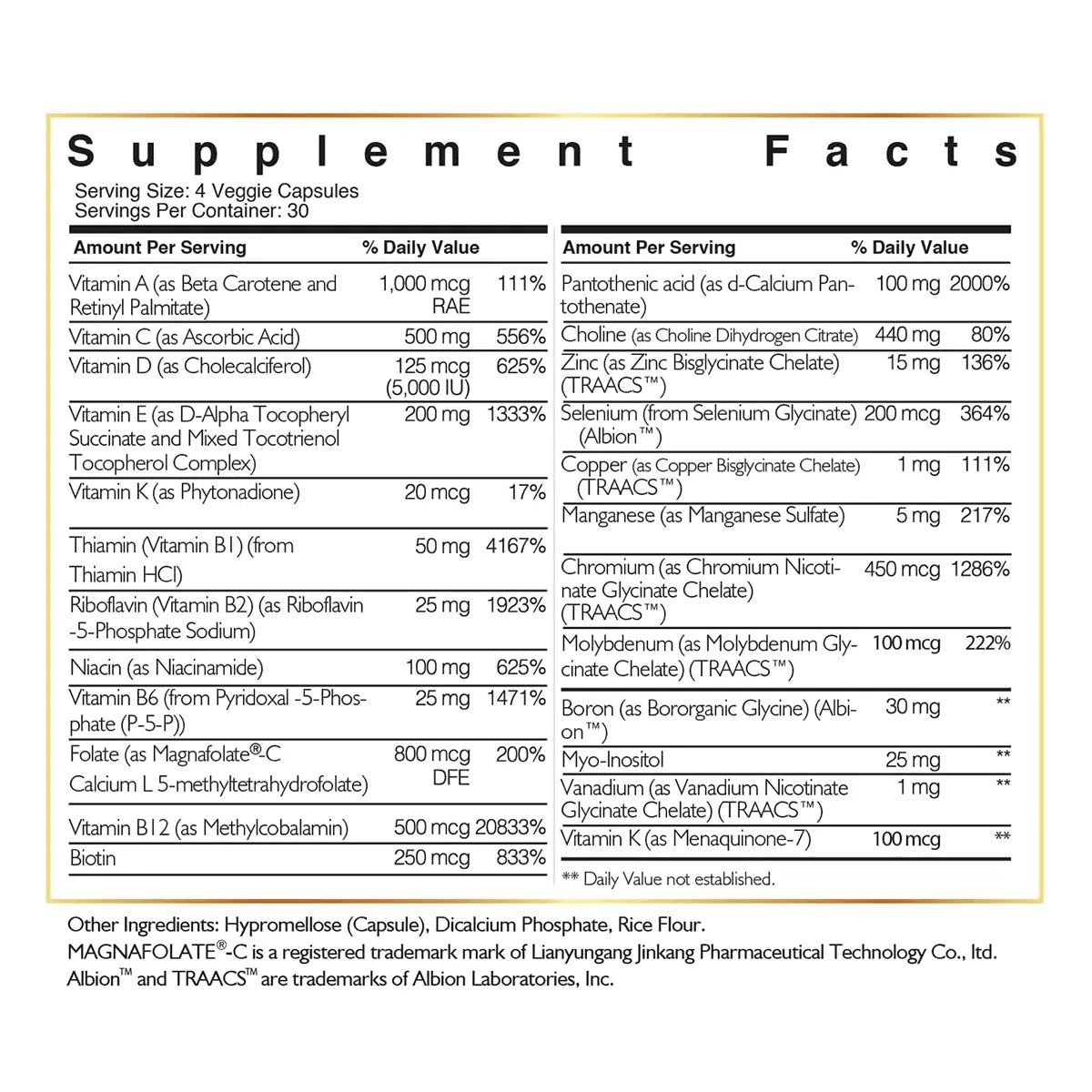 composicion de elixir vita minerals