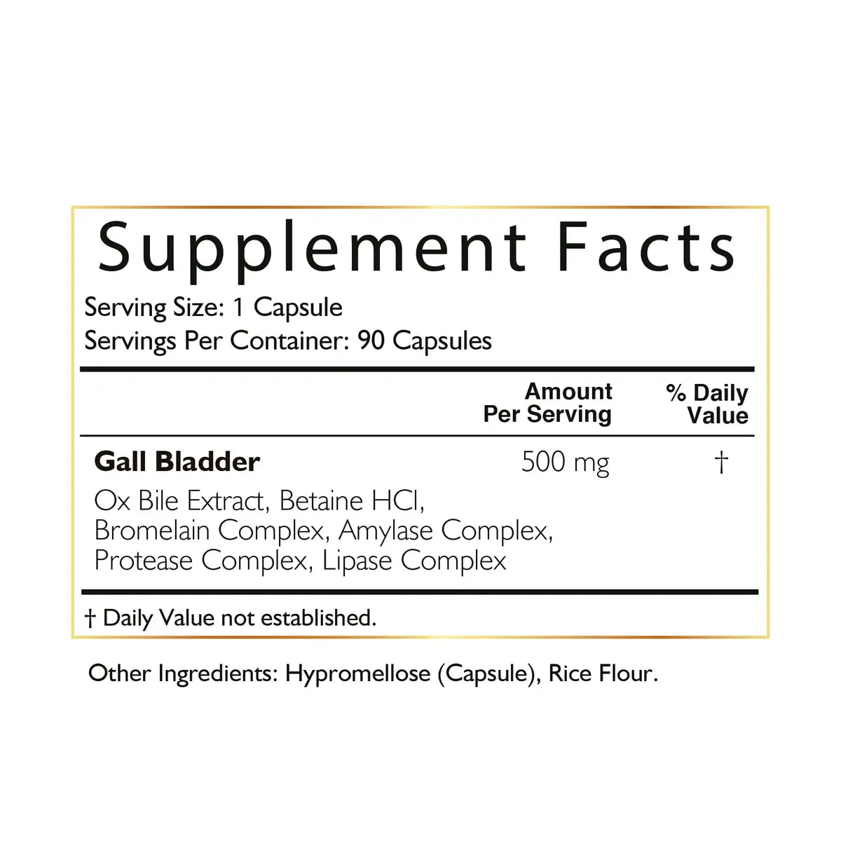 gall bladder composicion