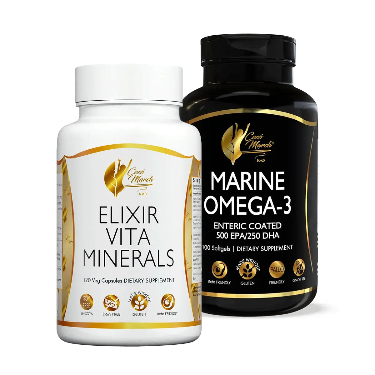 kit elixir vita minerals + marine omega 3