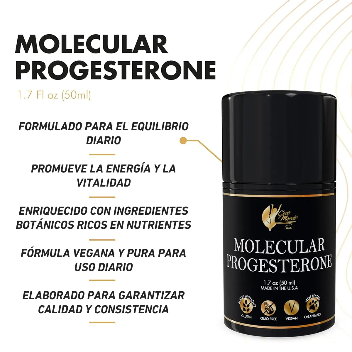 beneficios de molecular progesterone de coco march