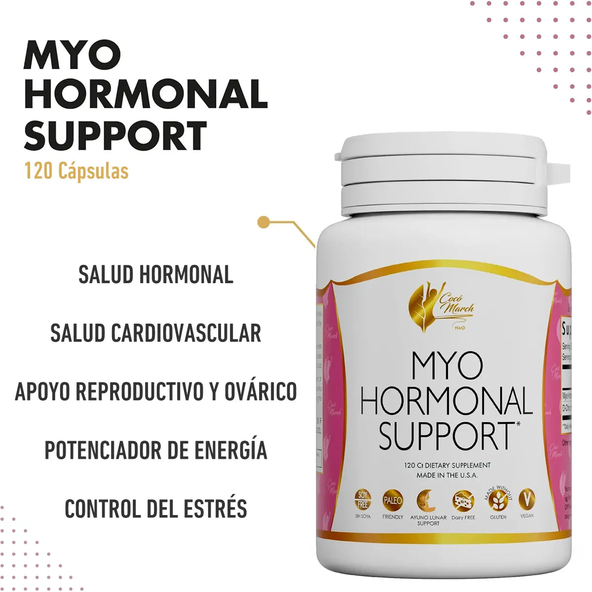 beneficios de myo hormonal support de coco march