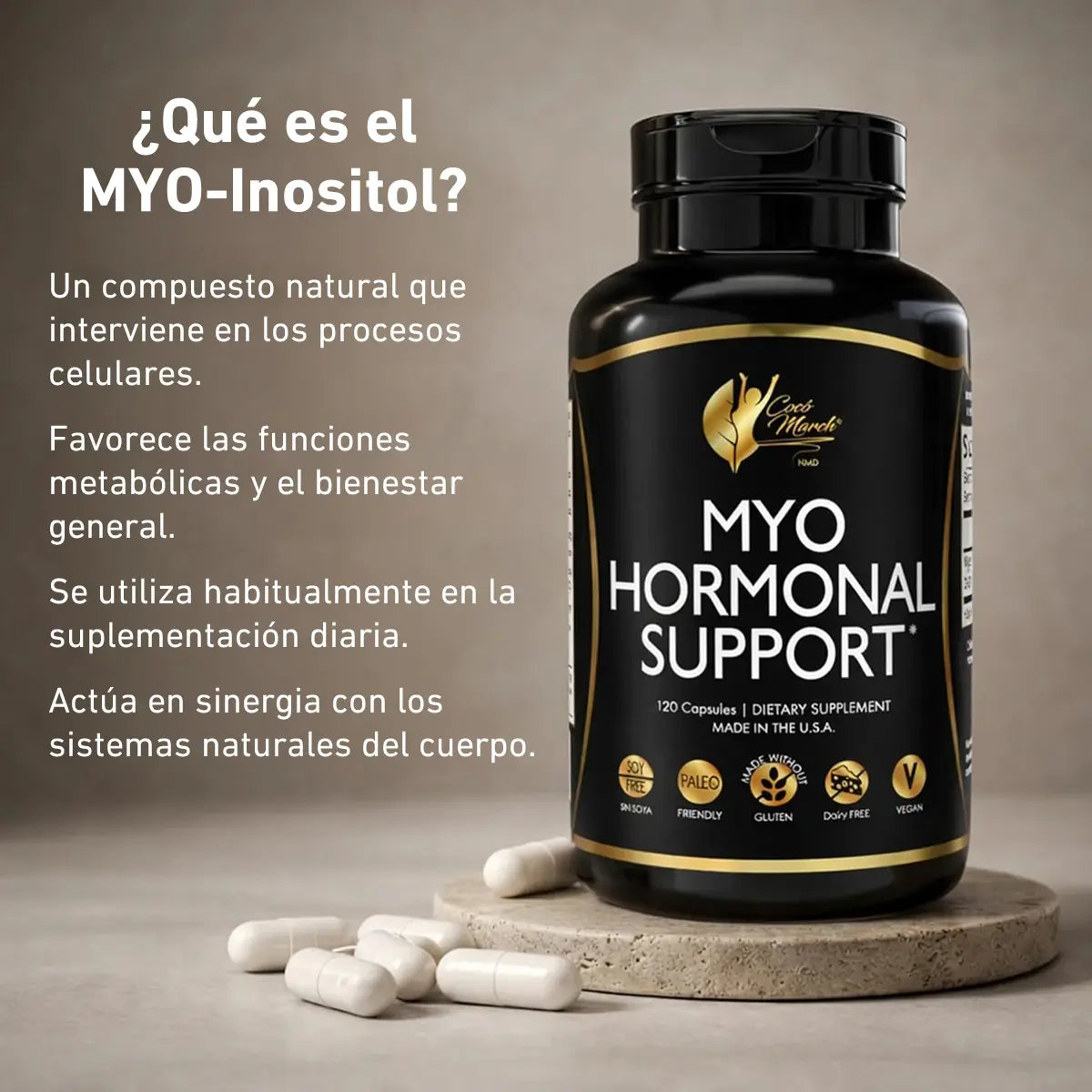 beneficios de myo hormonal support de coco march