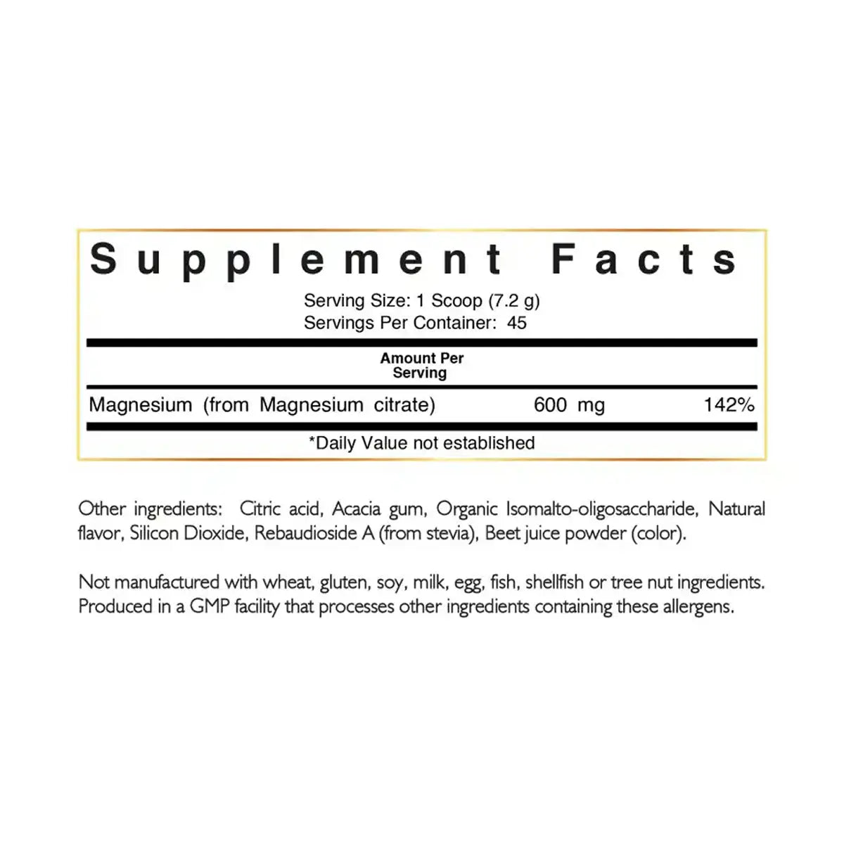 magnesio de coco march composicion