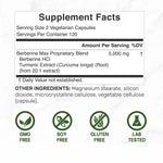 berberina max con curcuma composicion