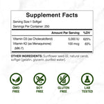 vitamina d3 k2 composicion