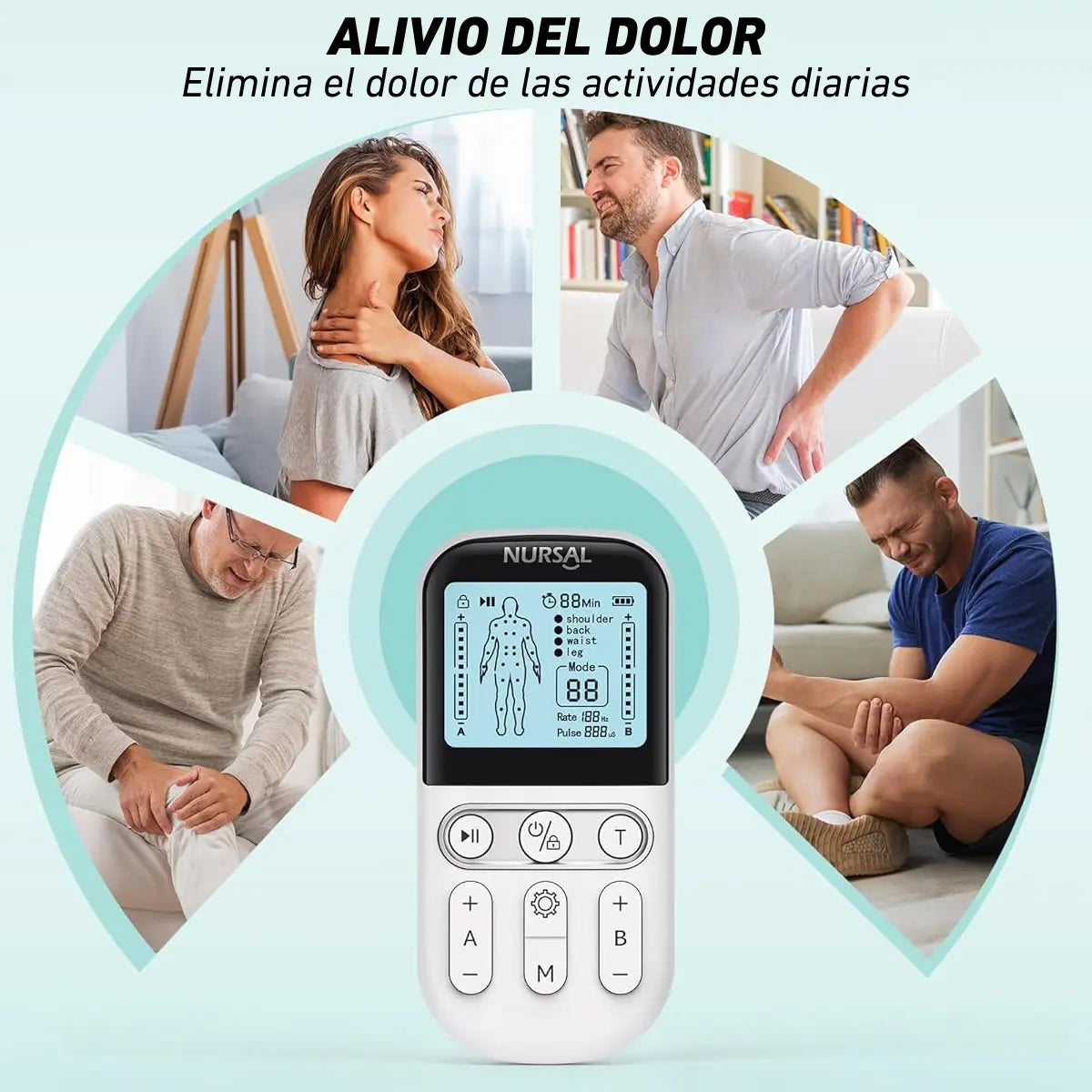 masajeador tens para alivio del dolor
