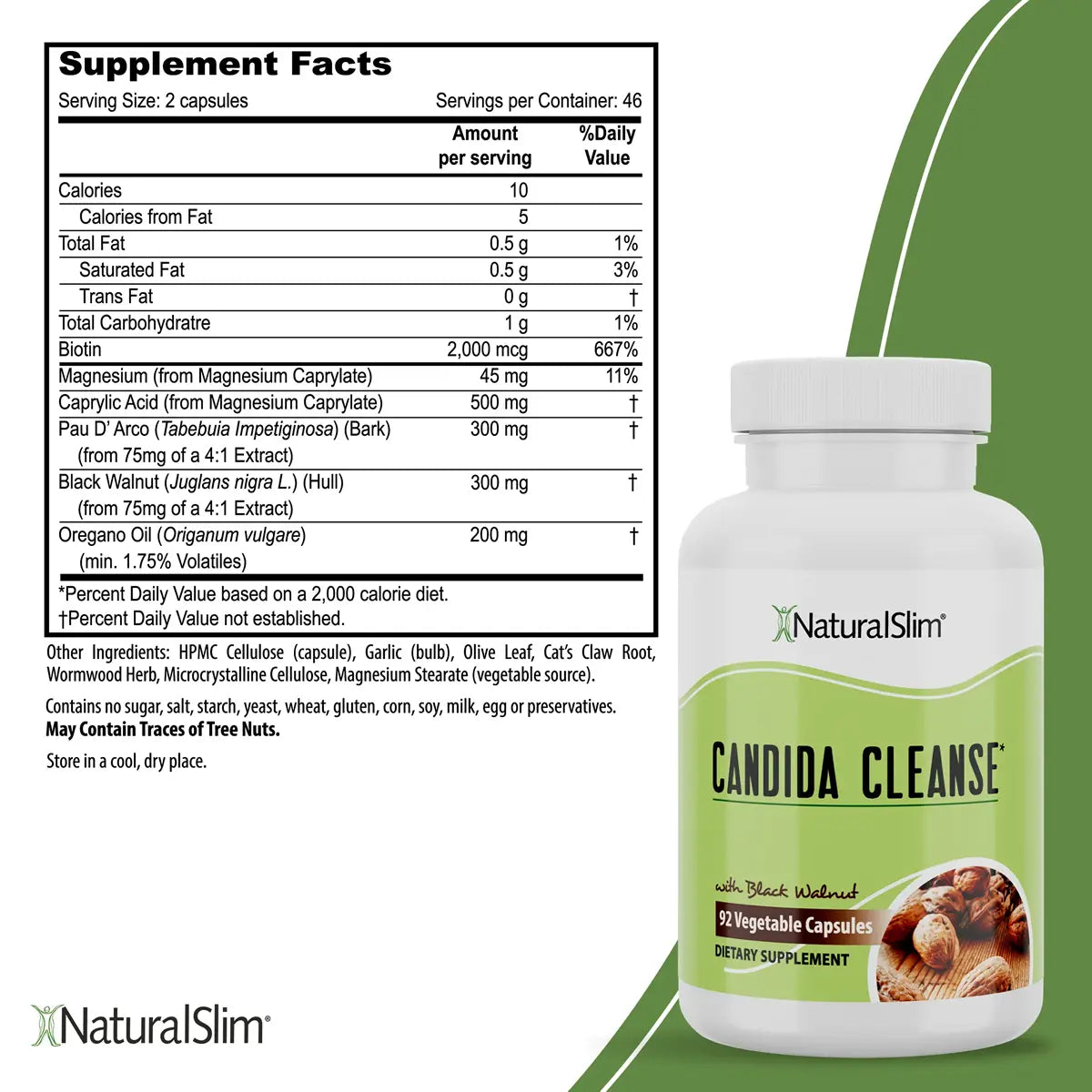 informacion nutricional de candida cleanse