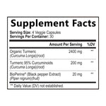 turmeric curcumin 2600 mg composicion