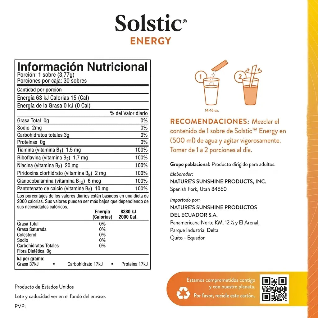 composicion de solstic energy