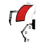 panel curvo de luz roja e infrarroja con pedestal giratorio