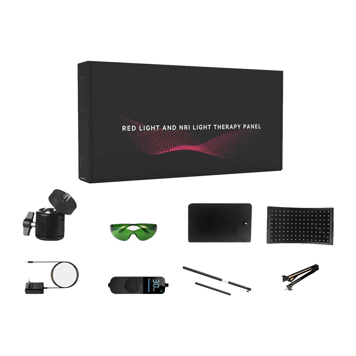 contenido del paquete del panel curvo de luz roja e infrarroja