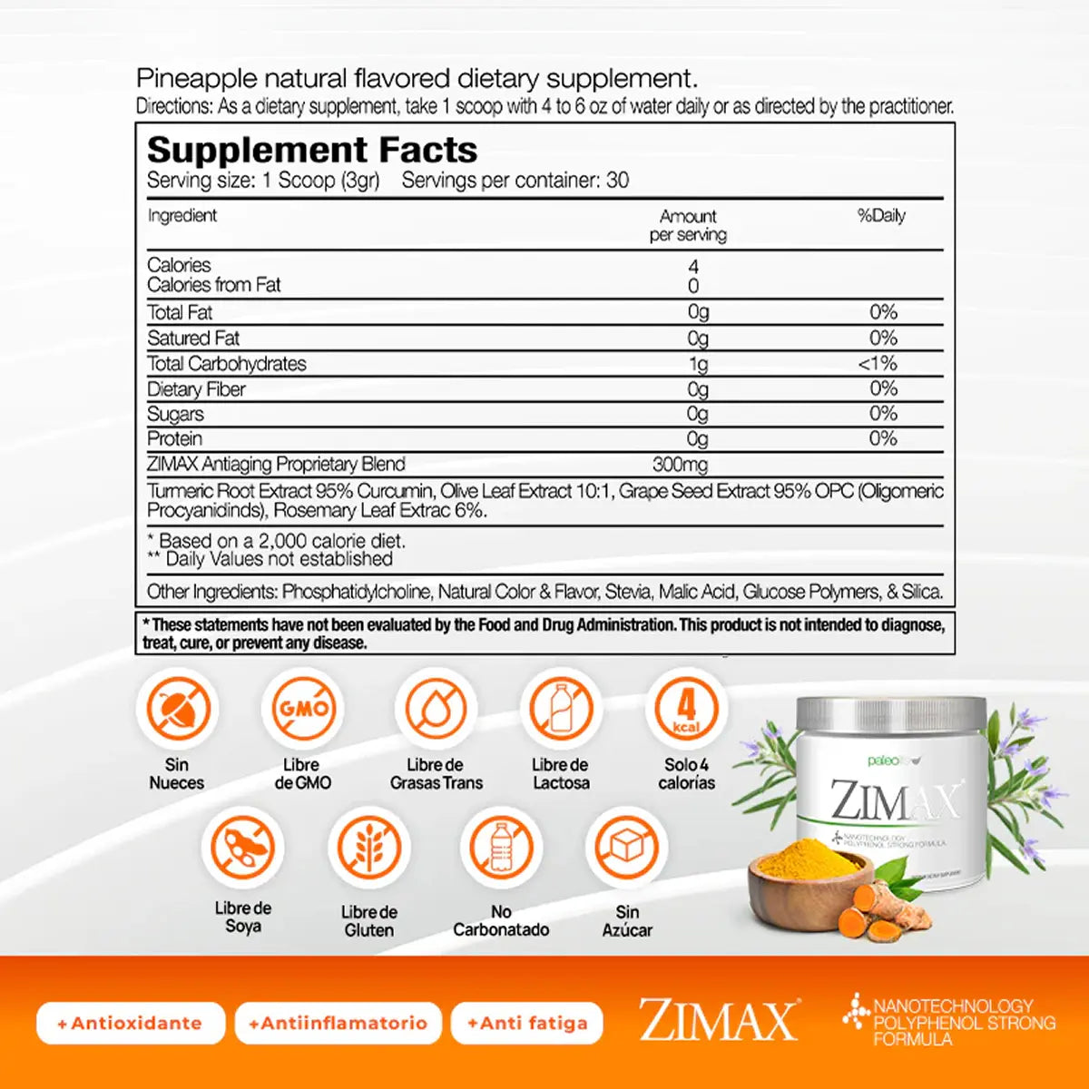 zimax composicion