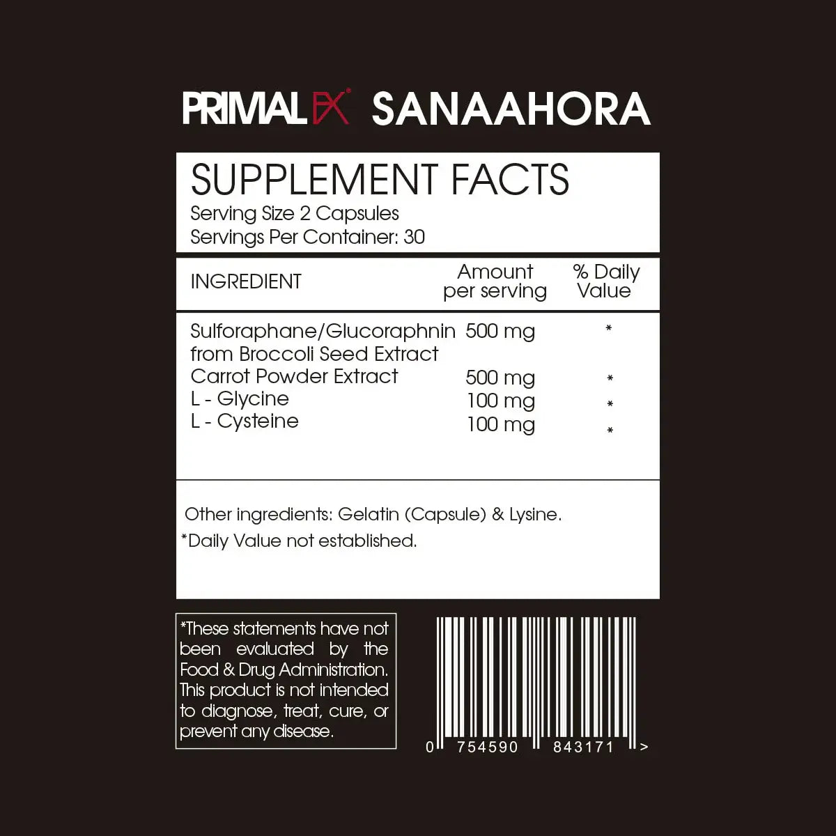 informacion nutricional de bradax
