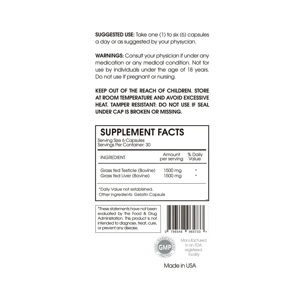 informacion nutricional de bricks male