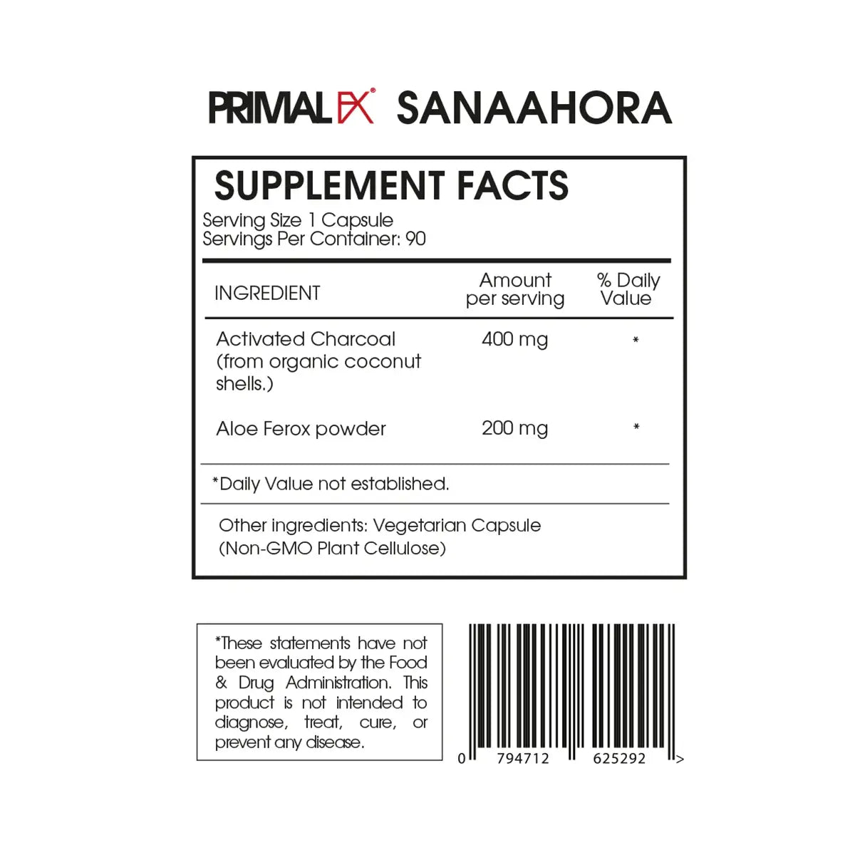 informacion nutricional de charcoal aloe ferox