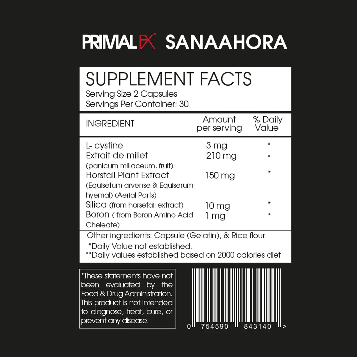 informacion nutricional de innerx
