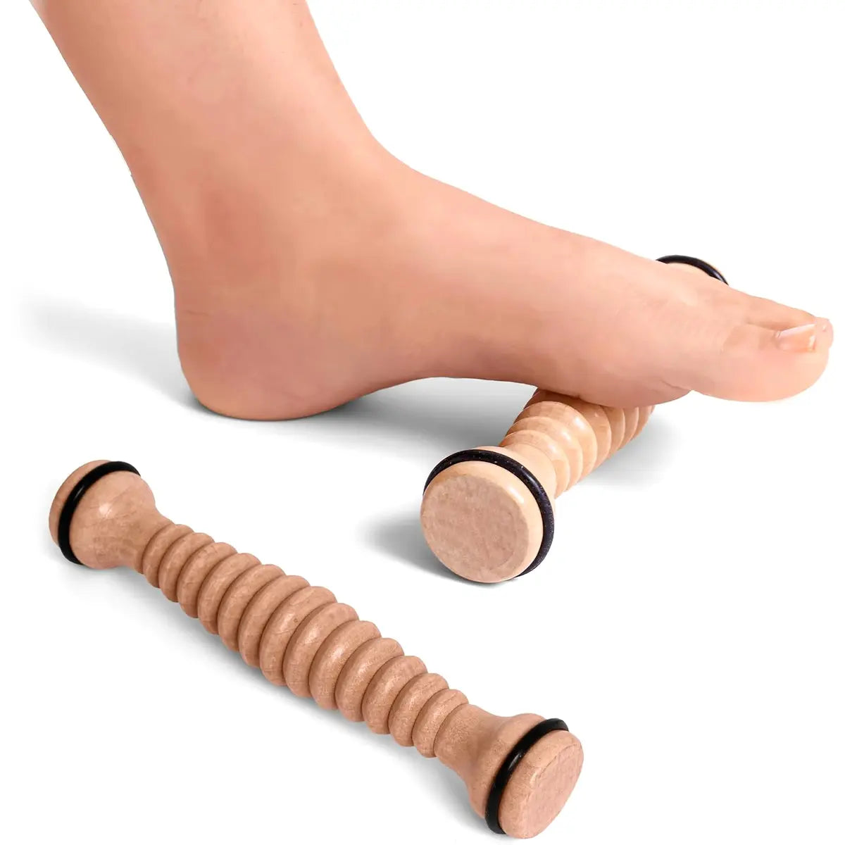 uso del rodillo masajeador para pies