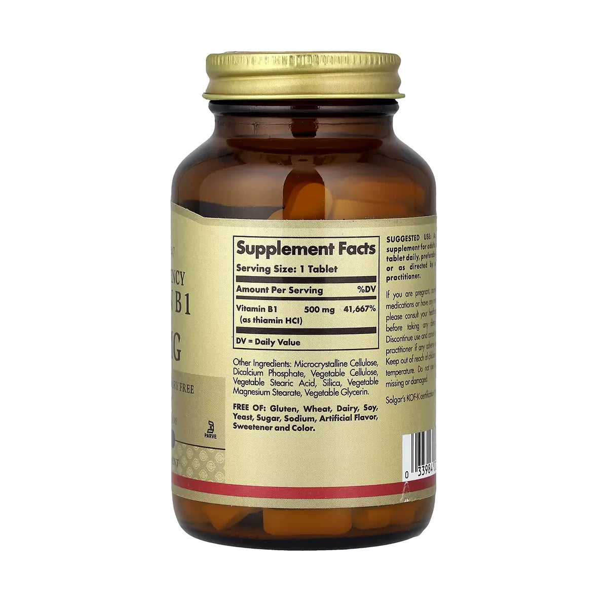 composicion de la vitamina b1 de super potencia