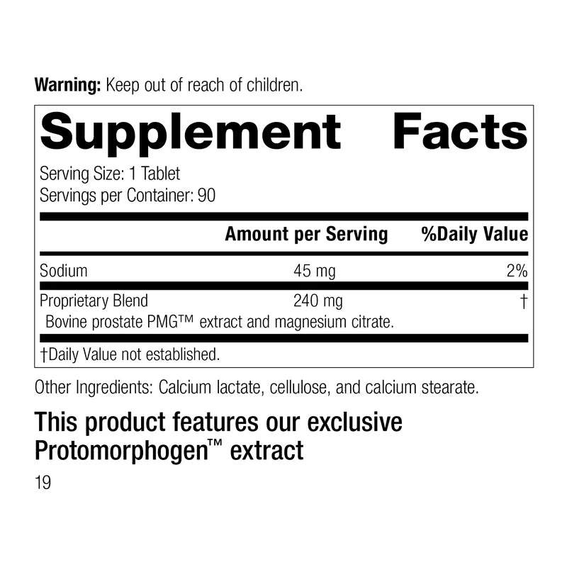 prostate pmg composicion