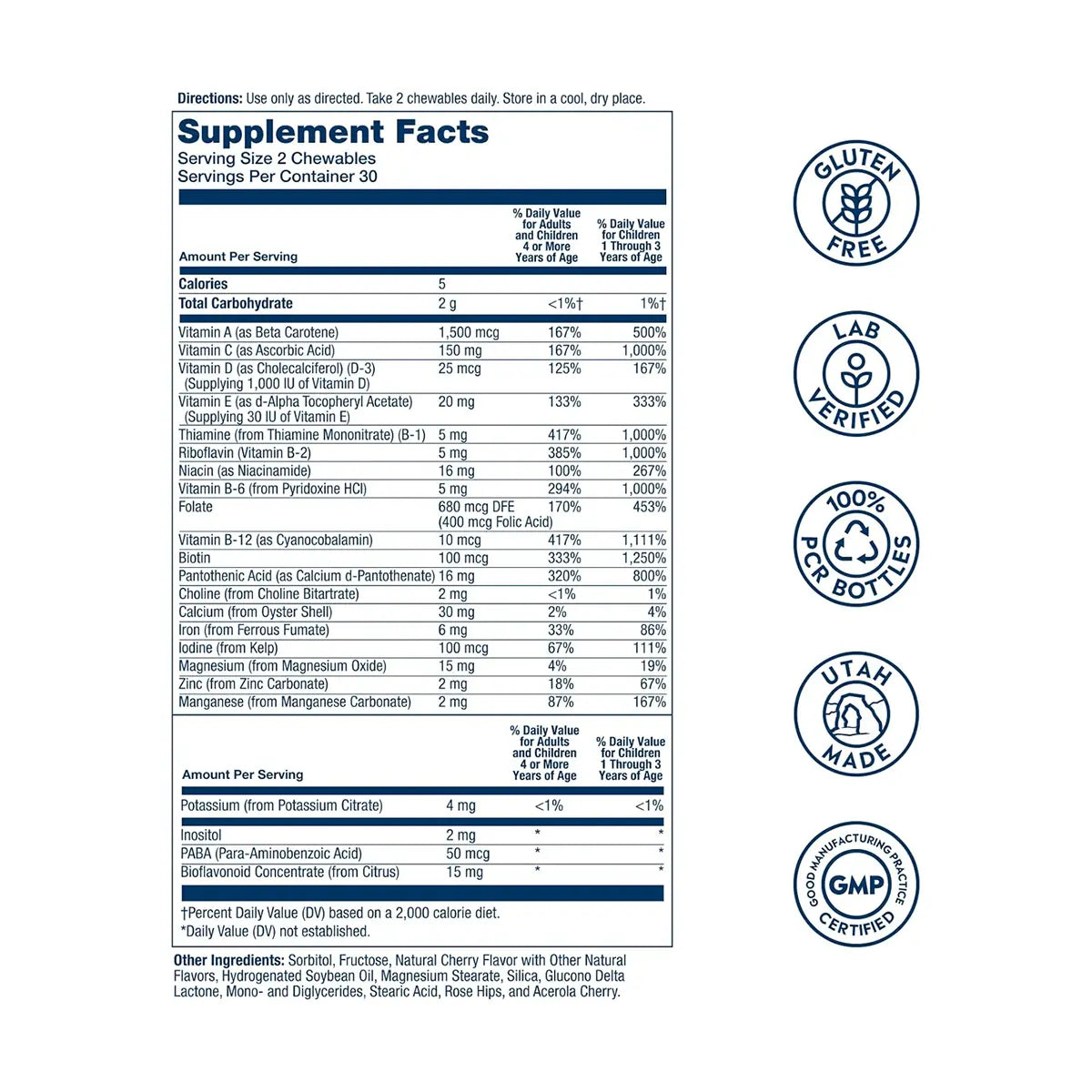 multivitaminico infantil composicion
