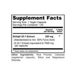 shilajit extra fuerte composicion