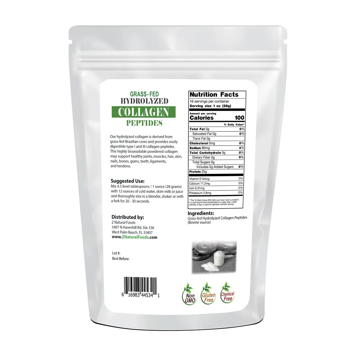 colageno hidrolizado bovino composicion