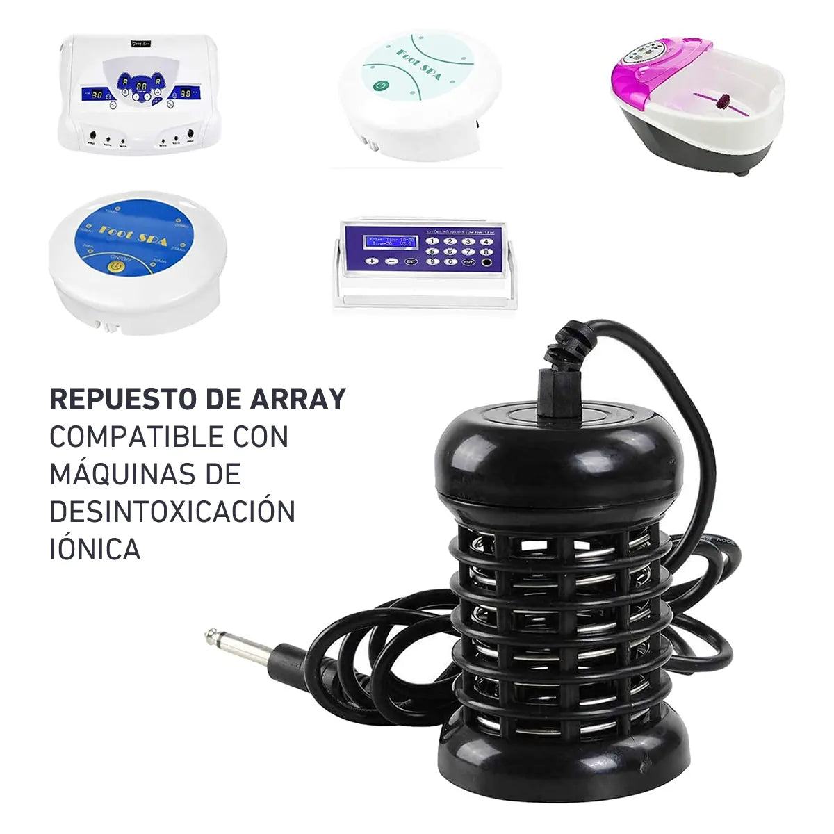 repuesto de array para maquina de desintoxicacion ionica