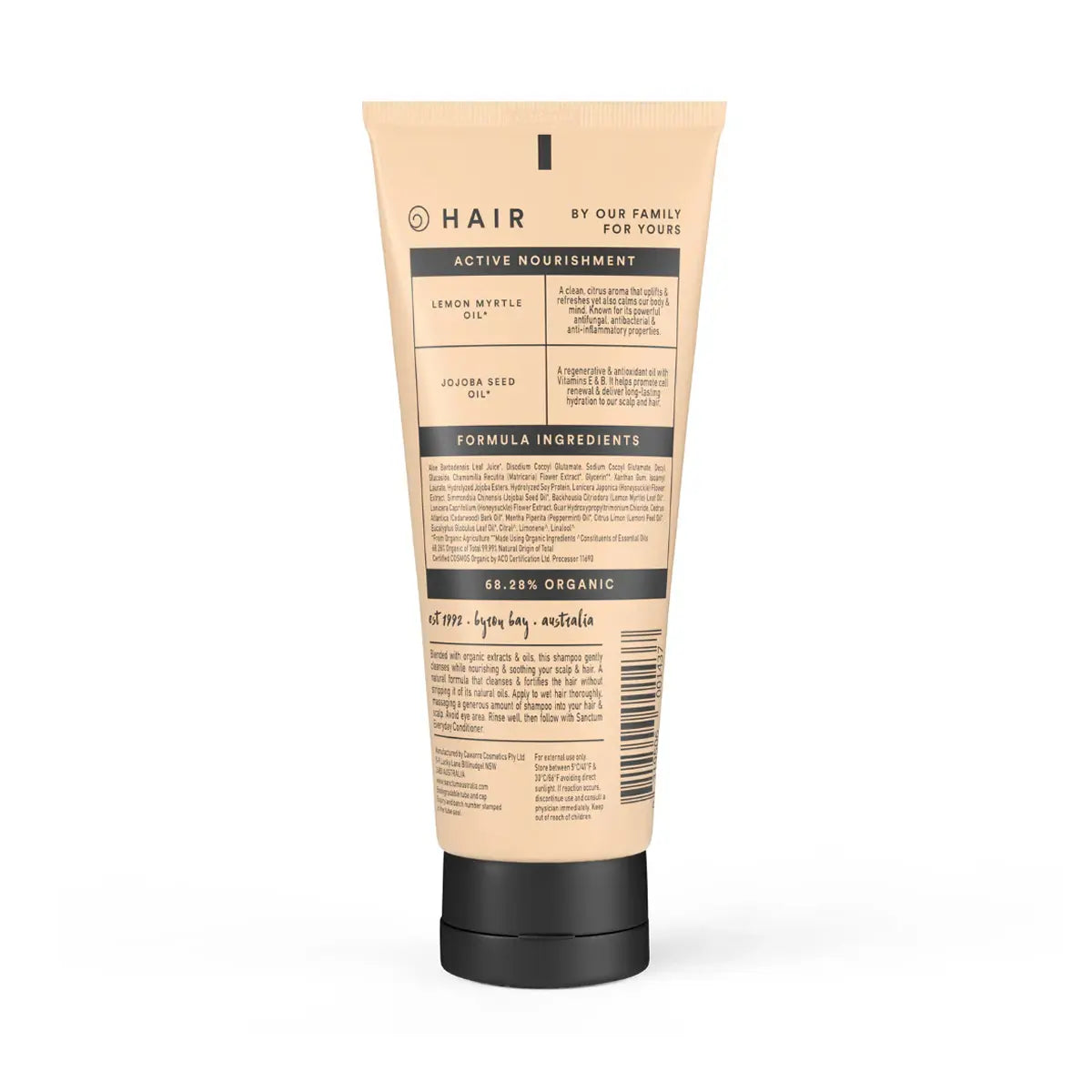 ingredientes del shampoo organico