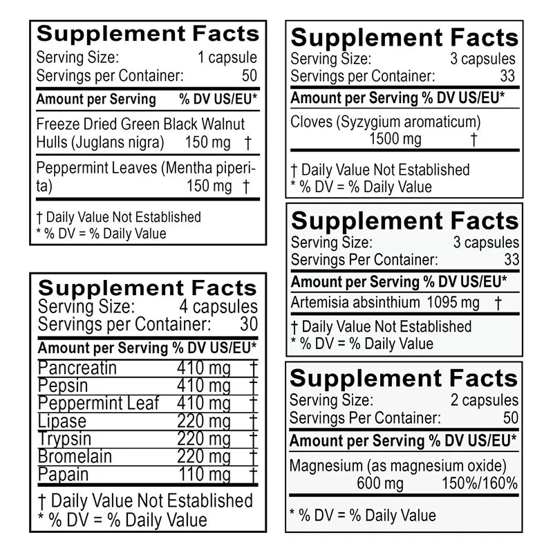 tratamiento intestinal y desparasitante natural composicion