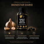 beneficios de garlic black seed oil de coco march