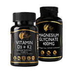 kit de vitamina d3 + k2 con glicinato de magnesio de coco march