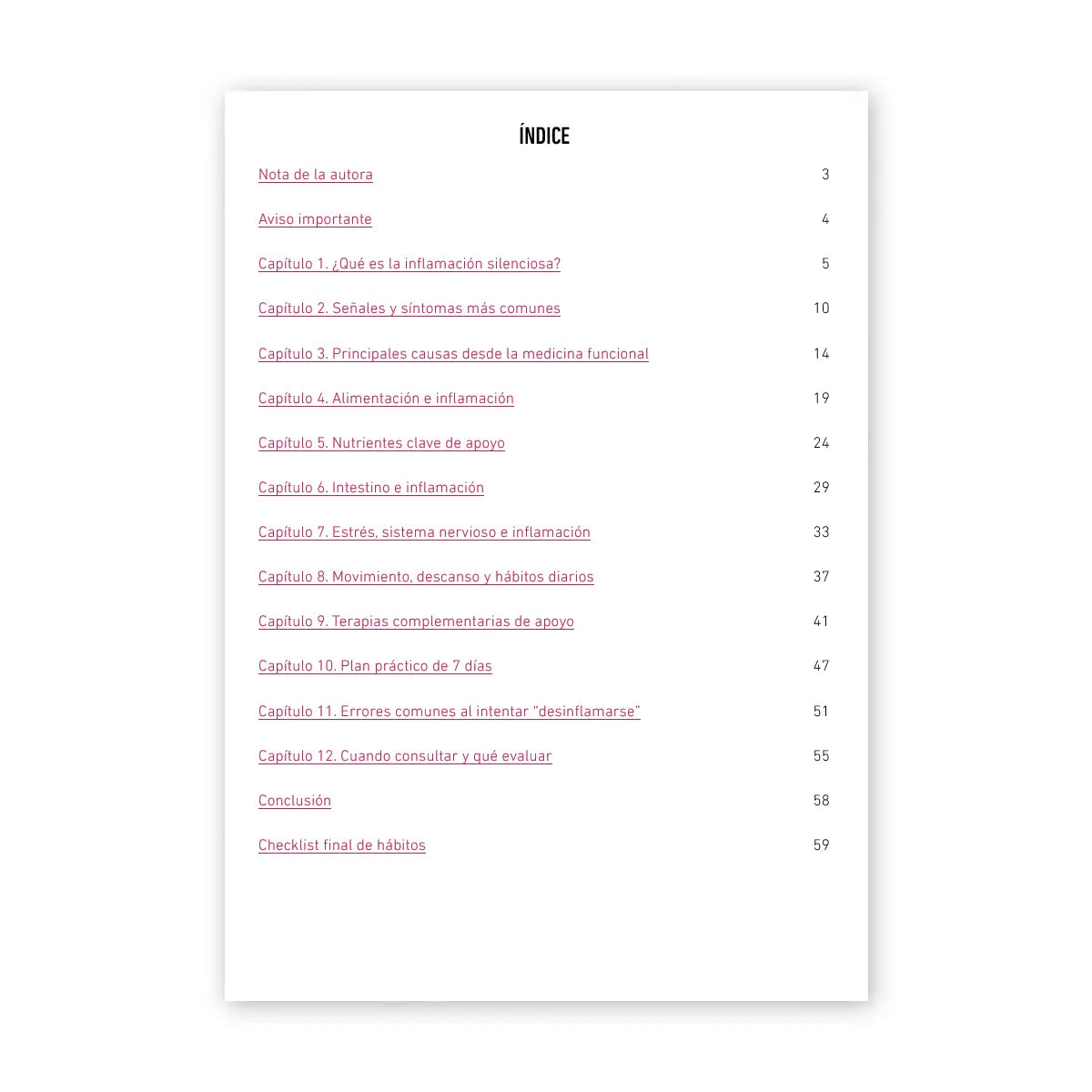 indice del libro digital inflamacion silenciosa