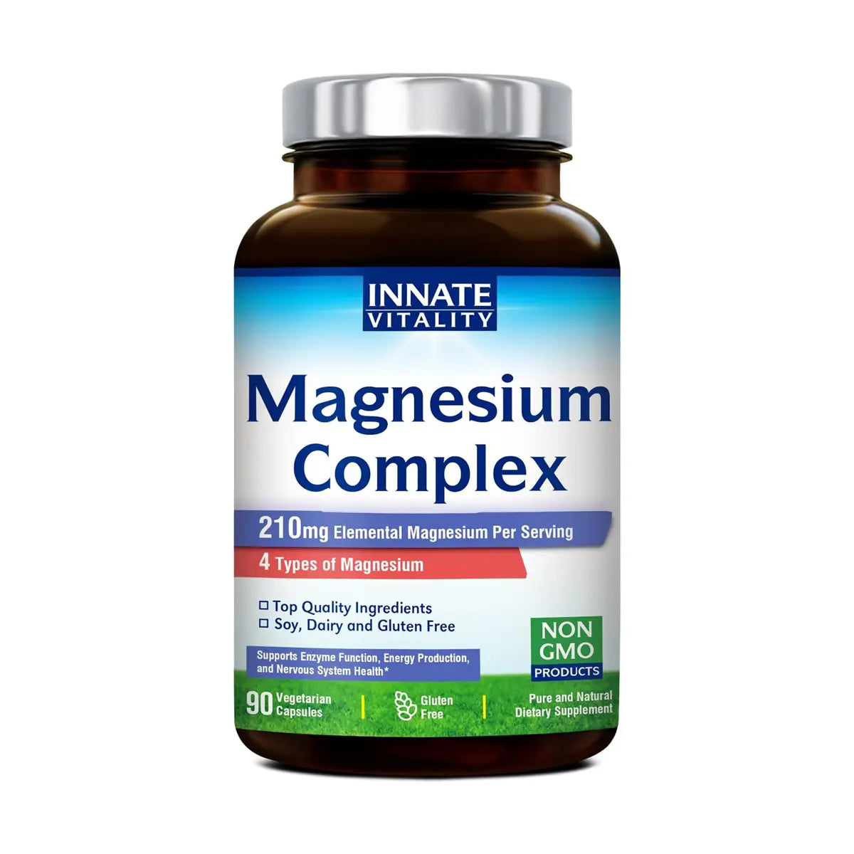 Complejo de Magnesio Bioactivo 4 en 1 con 210 mg 90 Cap - BioTerapias