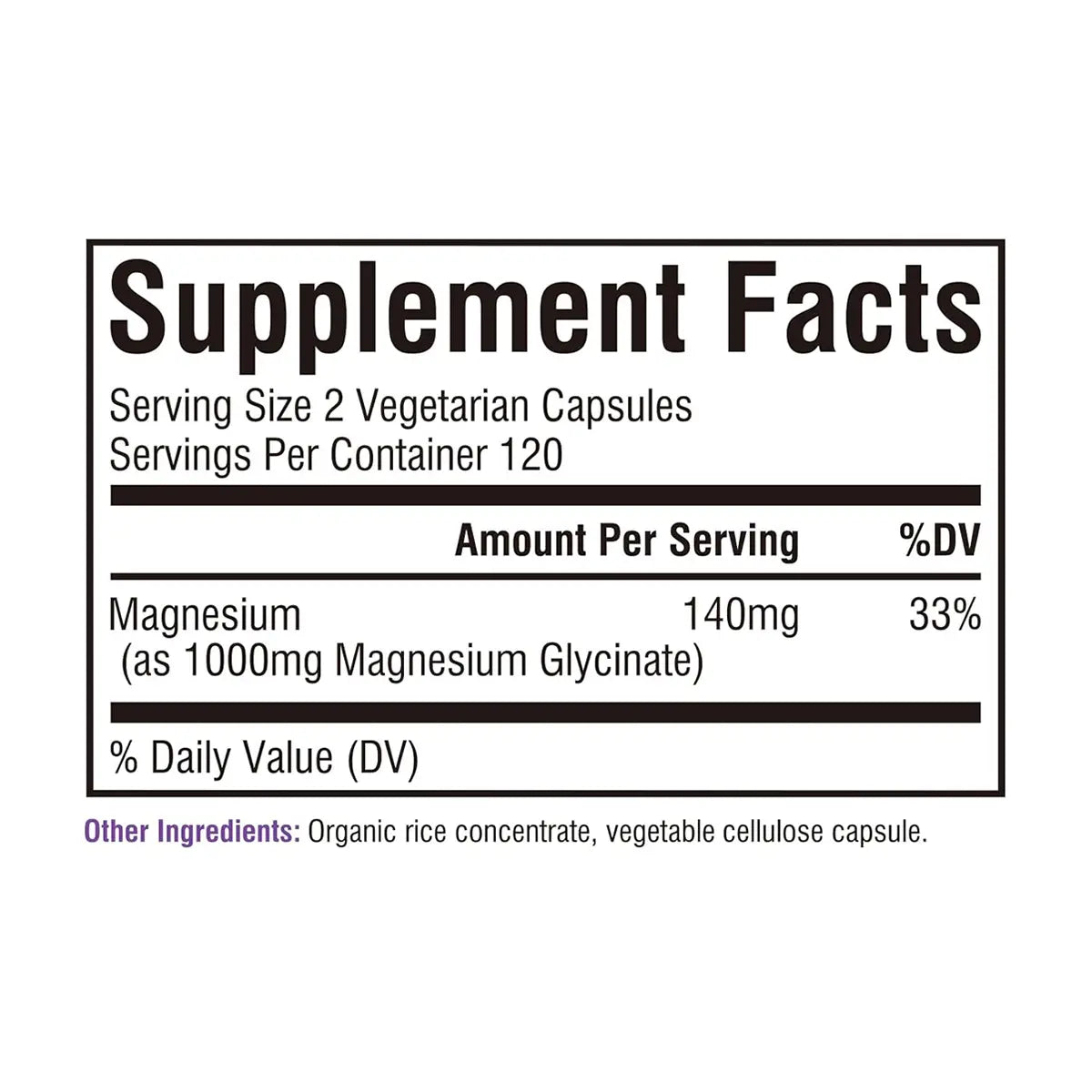 glicinato de magnesio de 1000 mg