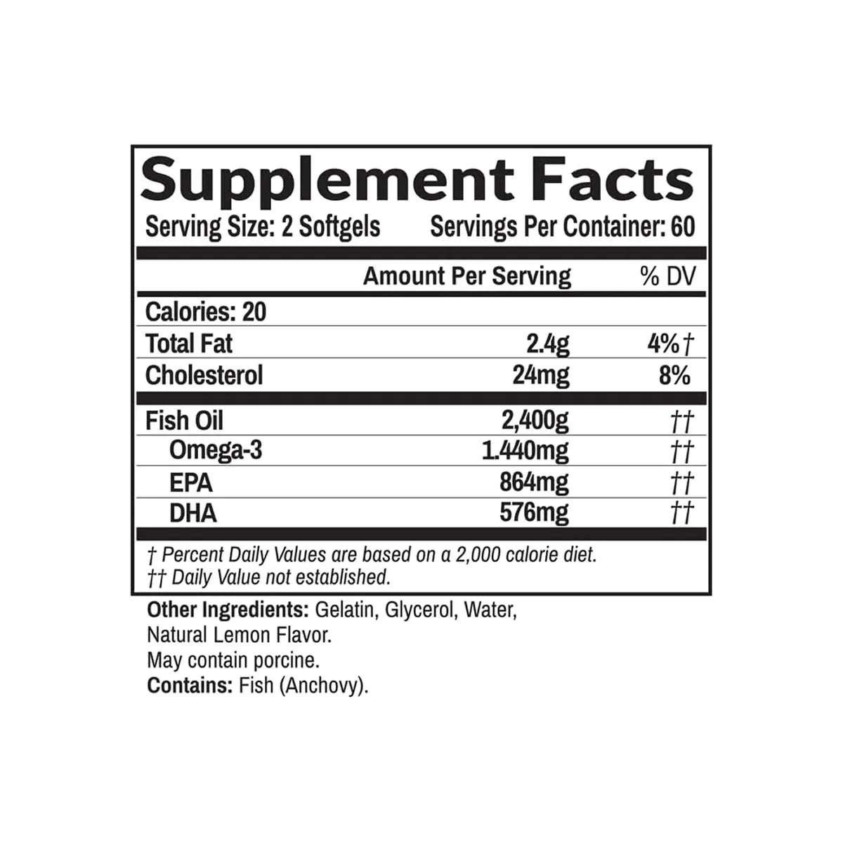 omega 3 triple strength 120 softgels composicion