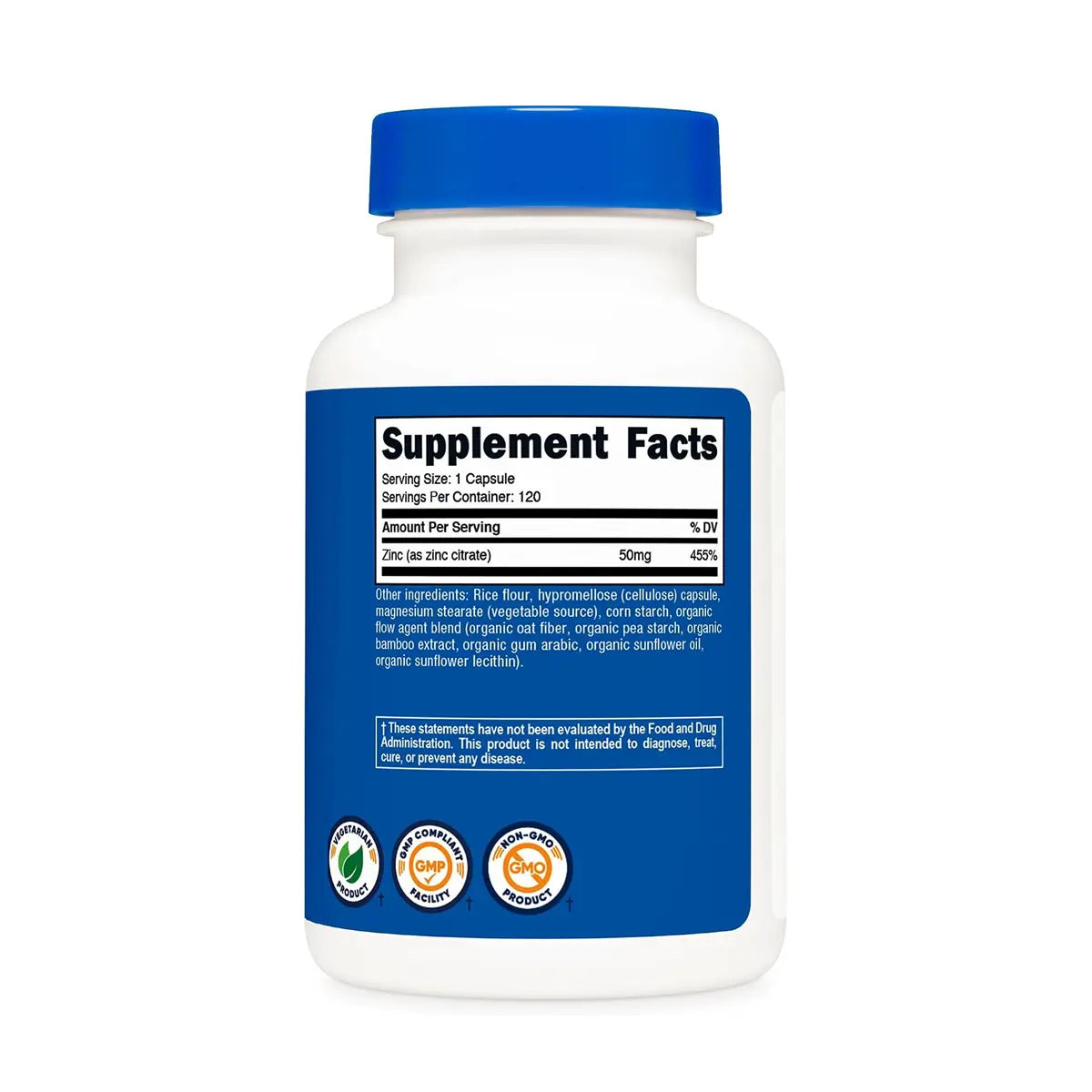 citrato de zinc composicion