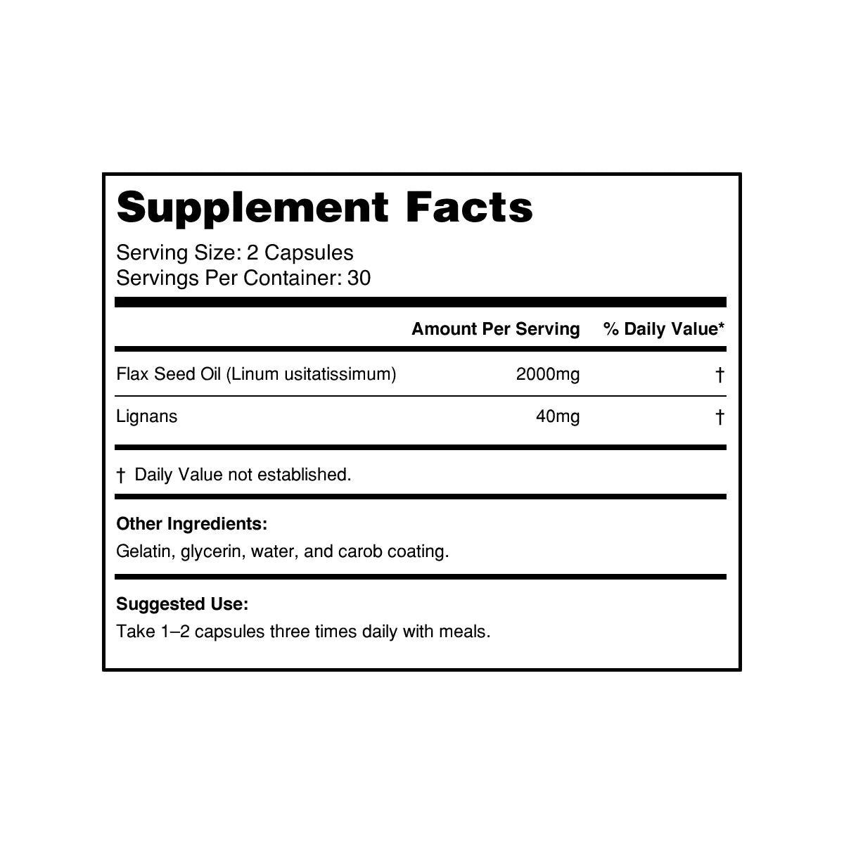composicion de flax seed oil