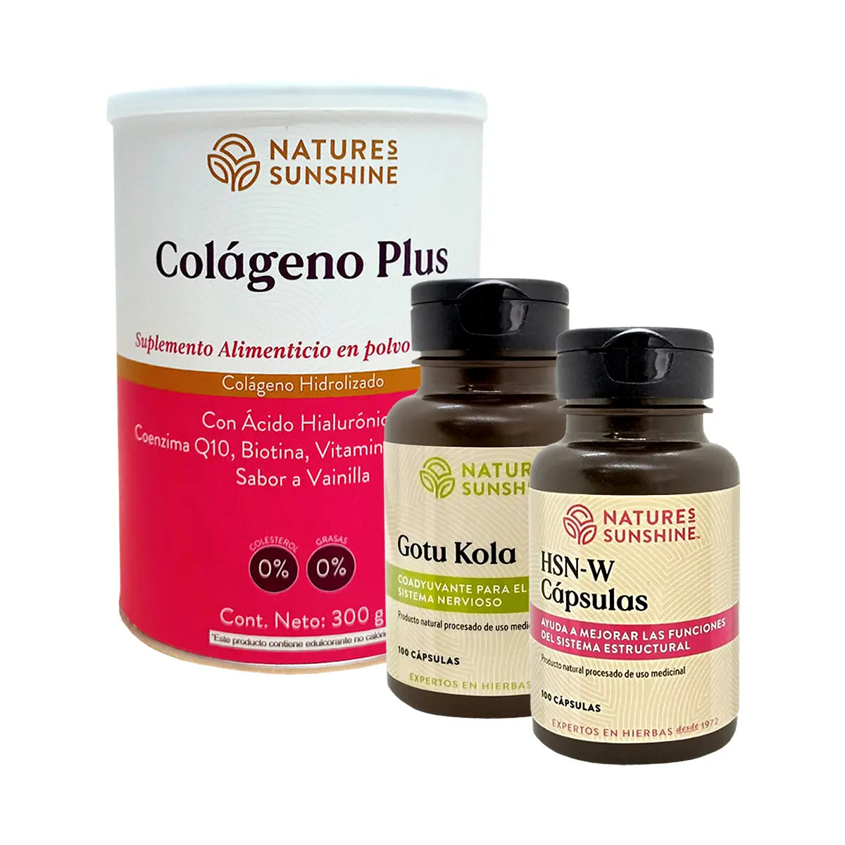 kit cabello piel y uñas natures sunshine