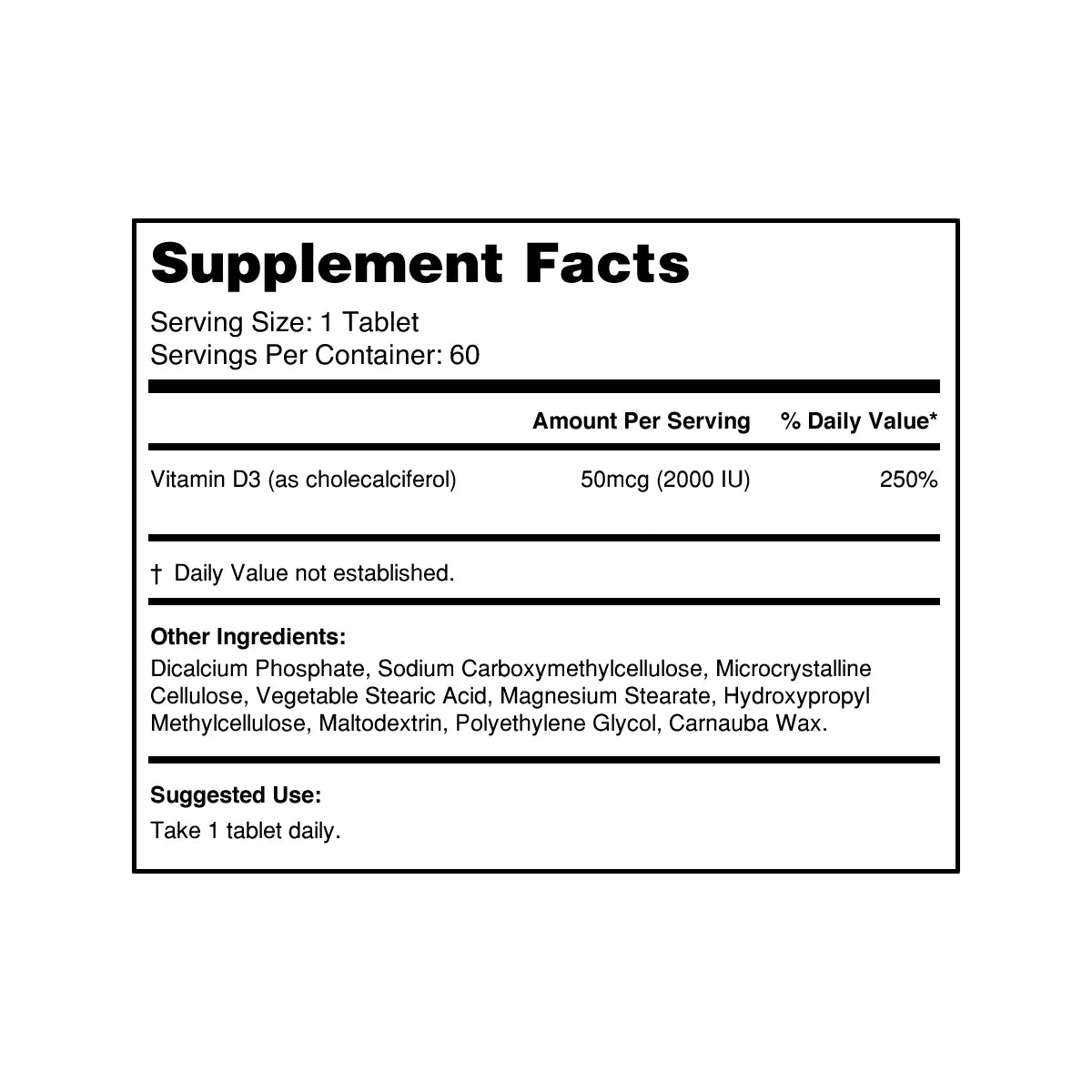 composicion de vitamina d3 complex